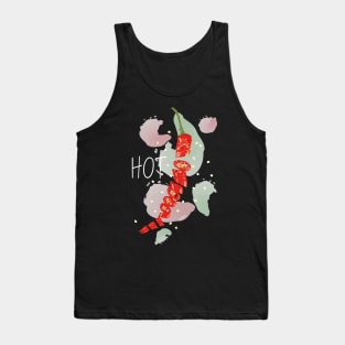 chopped HOT red chilli authentic mexican food ingredient spicy lover gift Tank Top